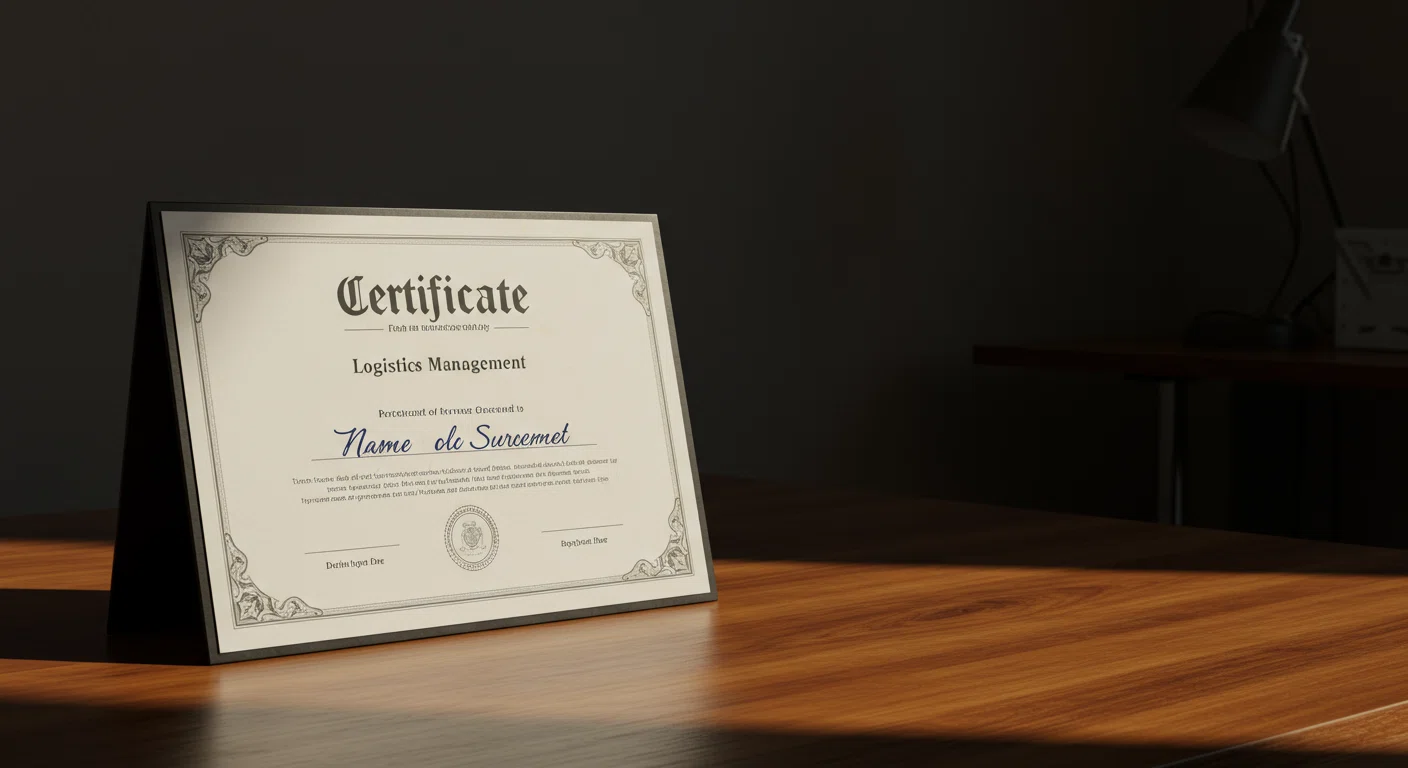 ロジスティクス経営士の資格証書イメージ