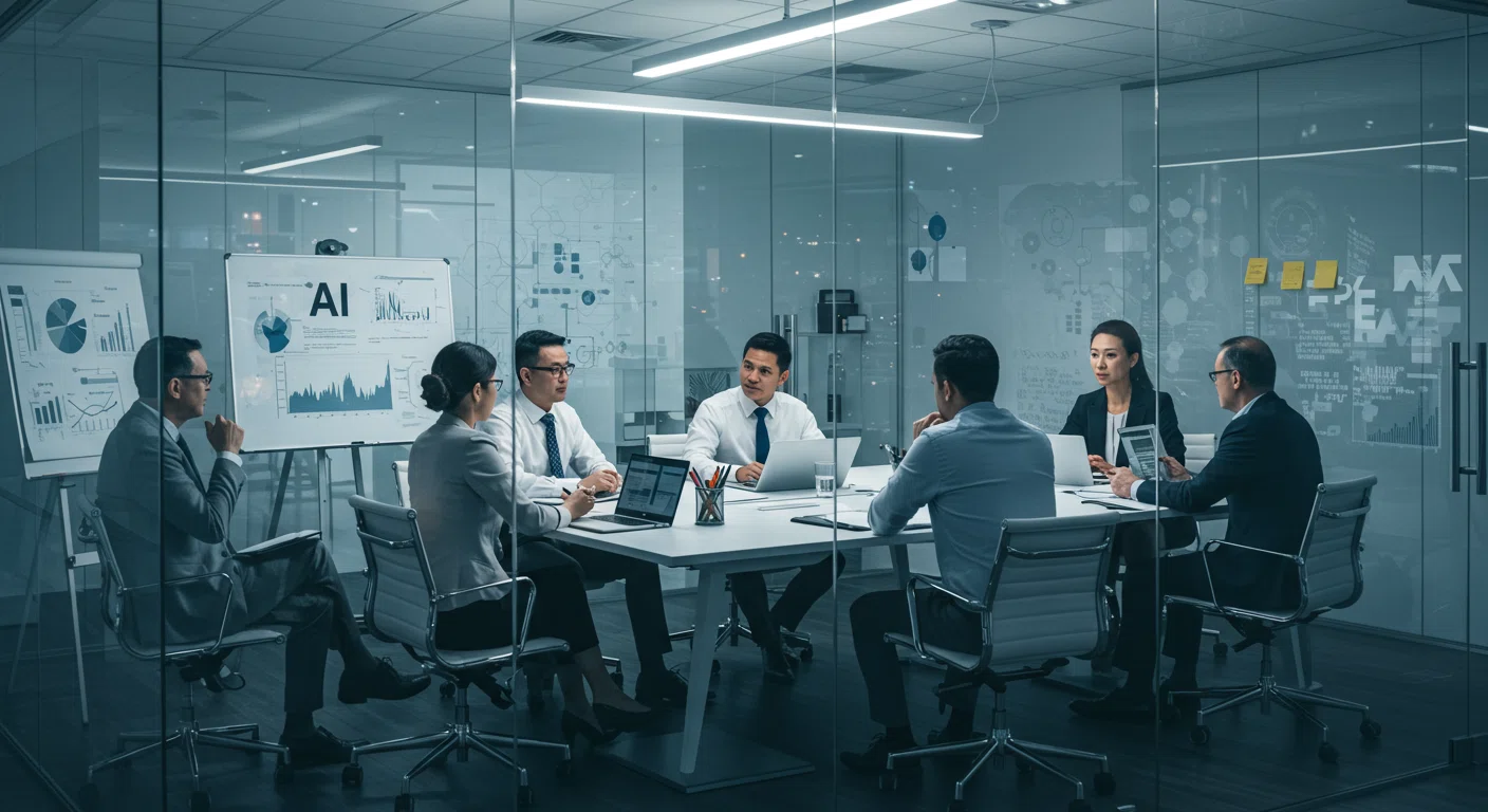 社内でのAI推進会議の様子