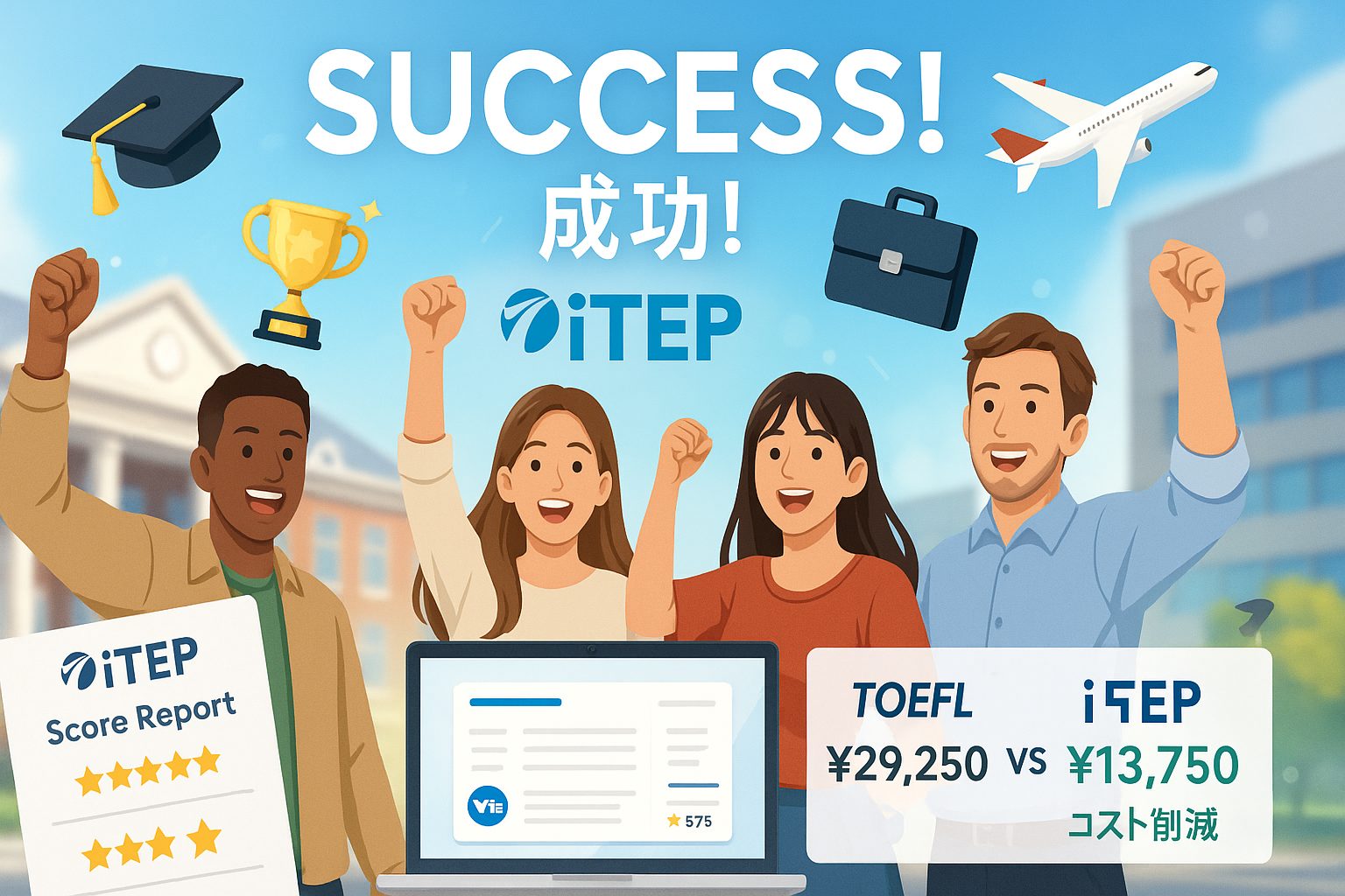 iTEP受験者の声：コスパの実際