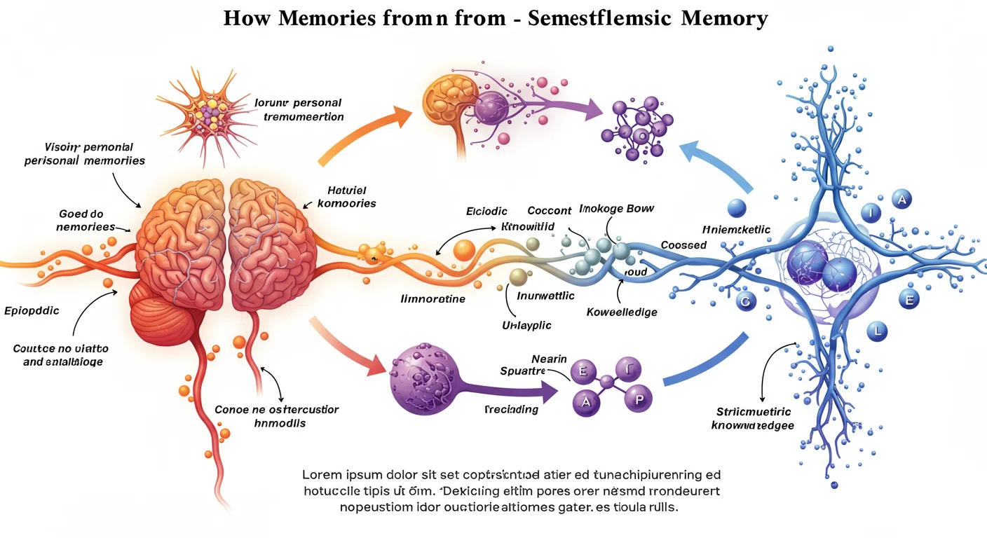 エピソード記憶から意味記憶への移行プロセス