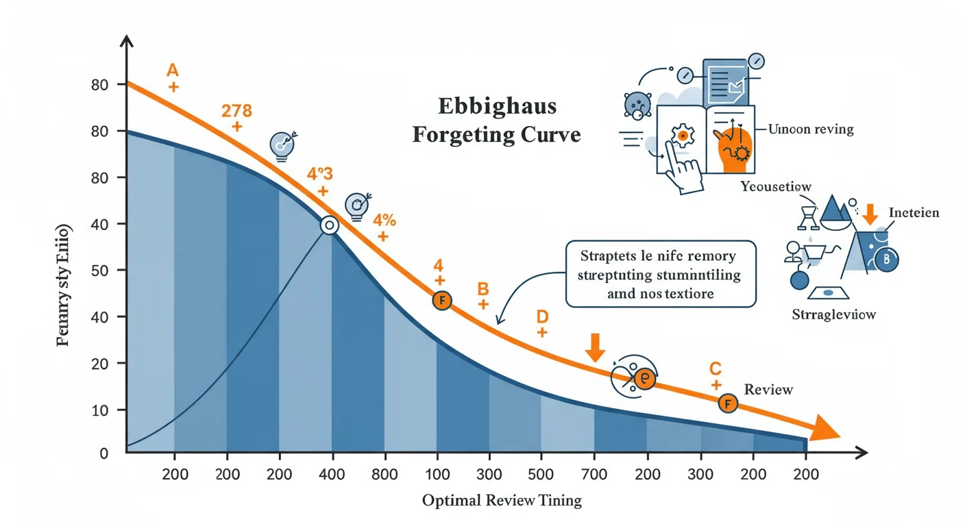エビングハウスの忘却曲線と復習タイミング