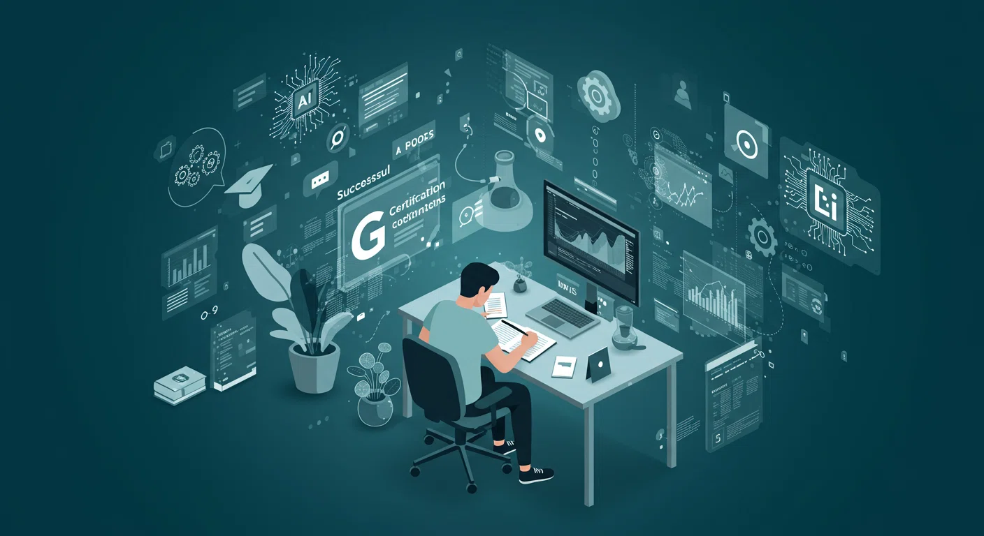 G検定合格者の学習風景イメージ