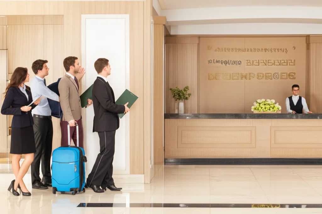 訪日客対応の様子