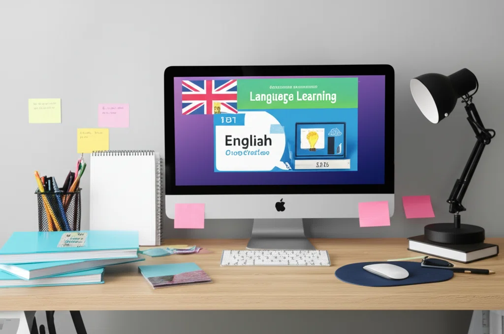 英語学習の様子