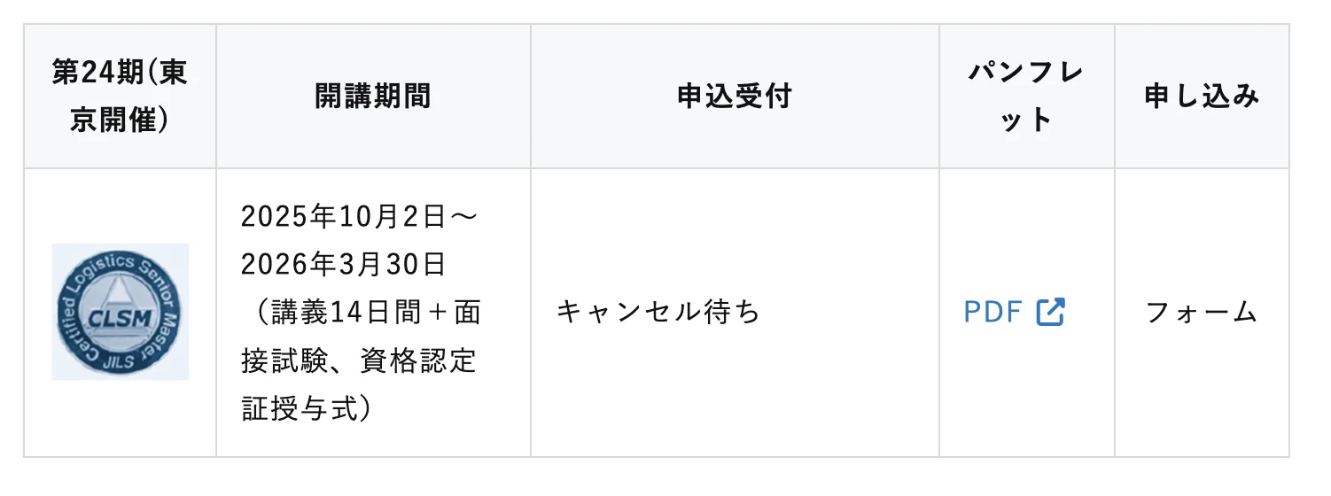 2026年度の申し込み状況と受講料金