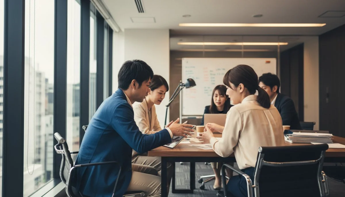 CLOが部門横断的な会議でリーダーシップを発揮する様子