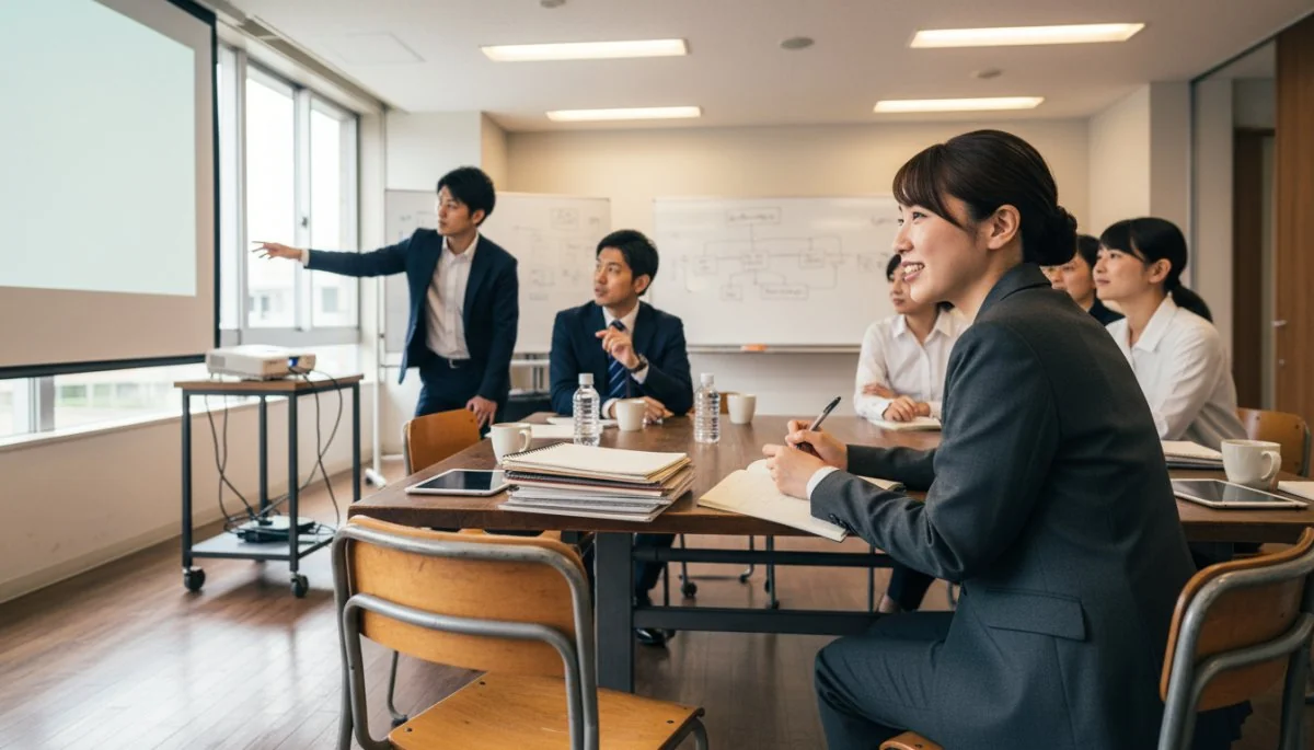 ロジスティクス経営士の講座で学ぶ受講生たち