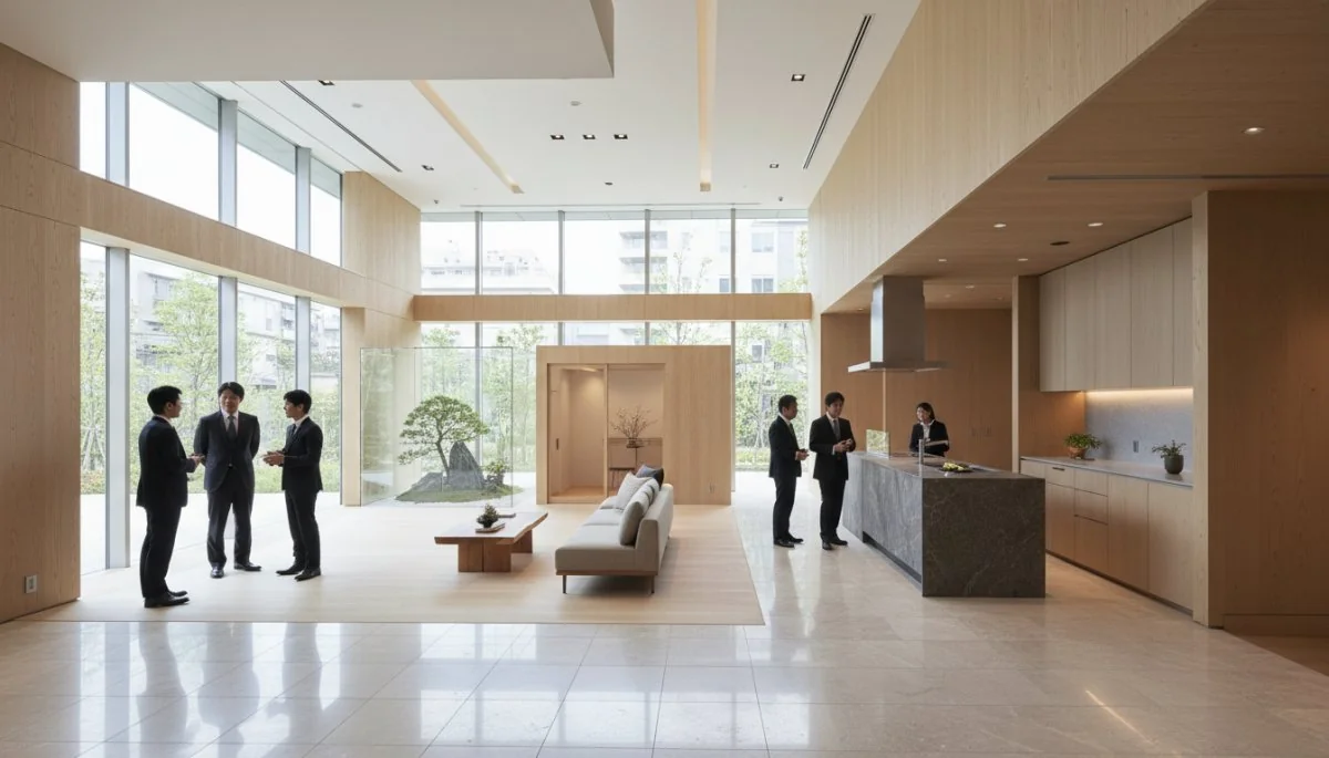 住宅展示場の接客シーンのイメージ
