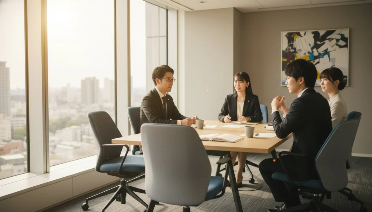 企業面接における質疑応答のイメージ