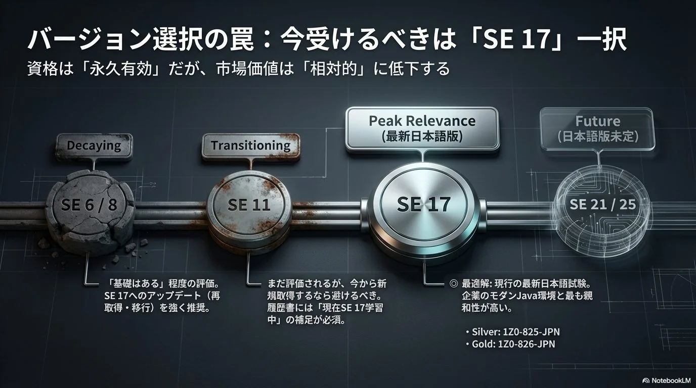 Java資格Bronze・Silver・Gold 徹底比較表