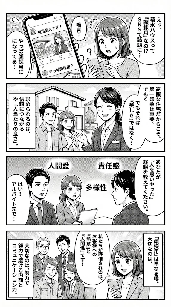 積水ハウスの顔採用説は誤解？学歴不問でも内定を勝ち取る人の共通点