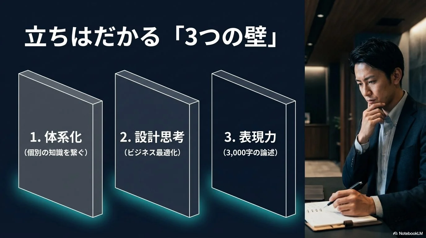 難易度が高い3つの理由