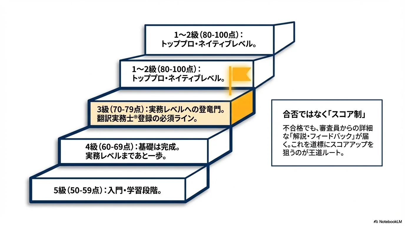 気になるTQEの合格率は？5段階スコア制の仕組みと難易度