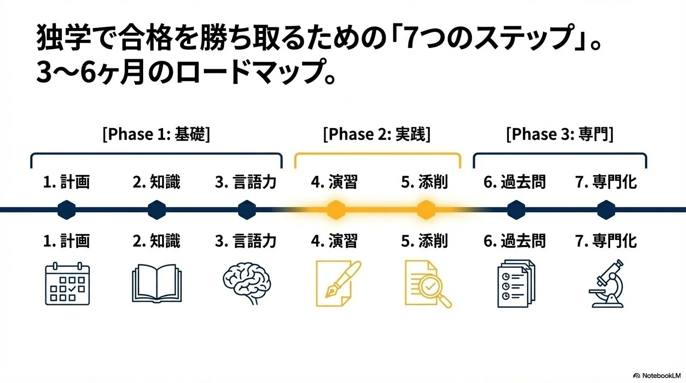 TQE独学合格のための7ステップ勉強法