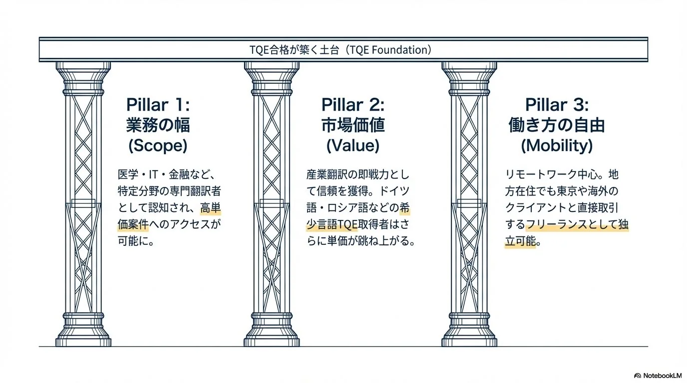 TQE取得のメリット3つ：キャリアにどう活かせるか